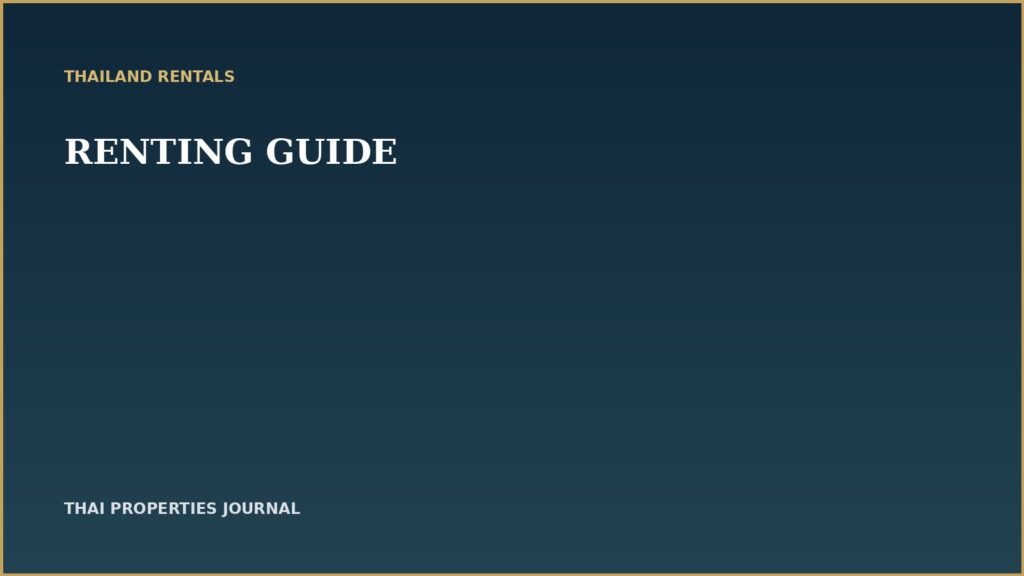 property rental guide thailand